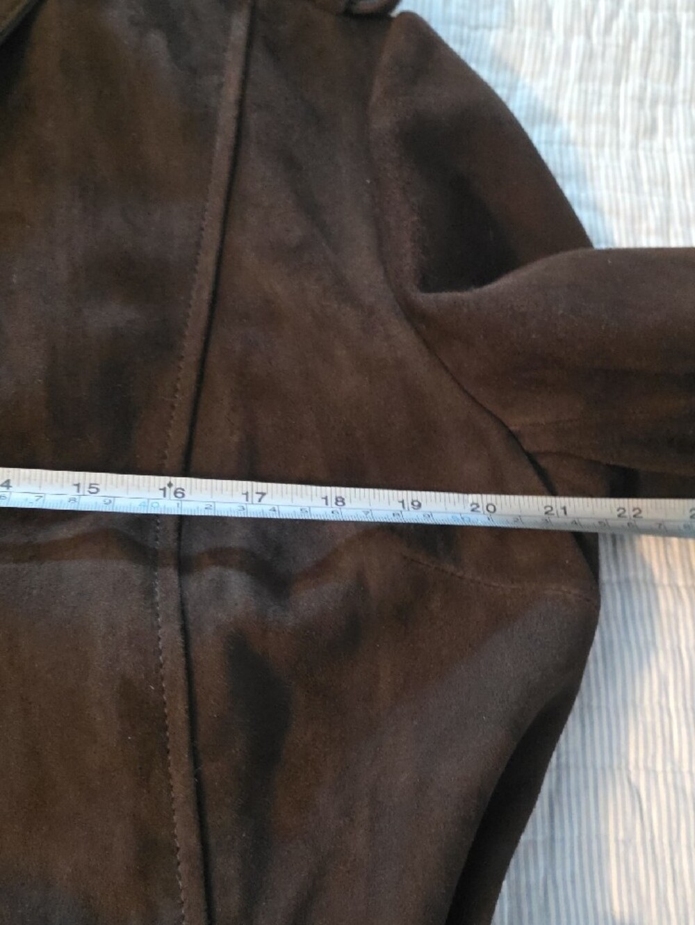 Fairfax And Favor -Dark Brown Suede Trench Jacket - Classic Women's Coat - Picture 9 of 13